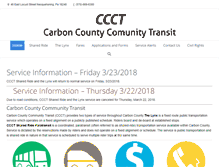 Tablet Screenshot of carbontransit.com